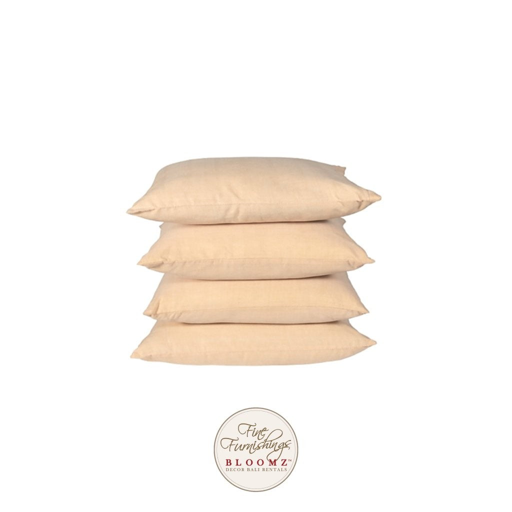 Melon Linen Pillow Set