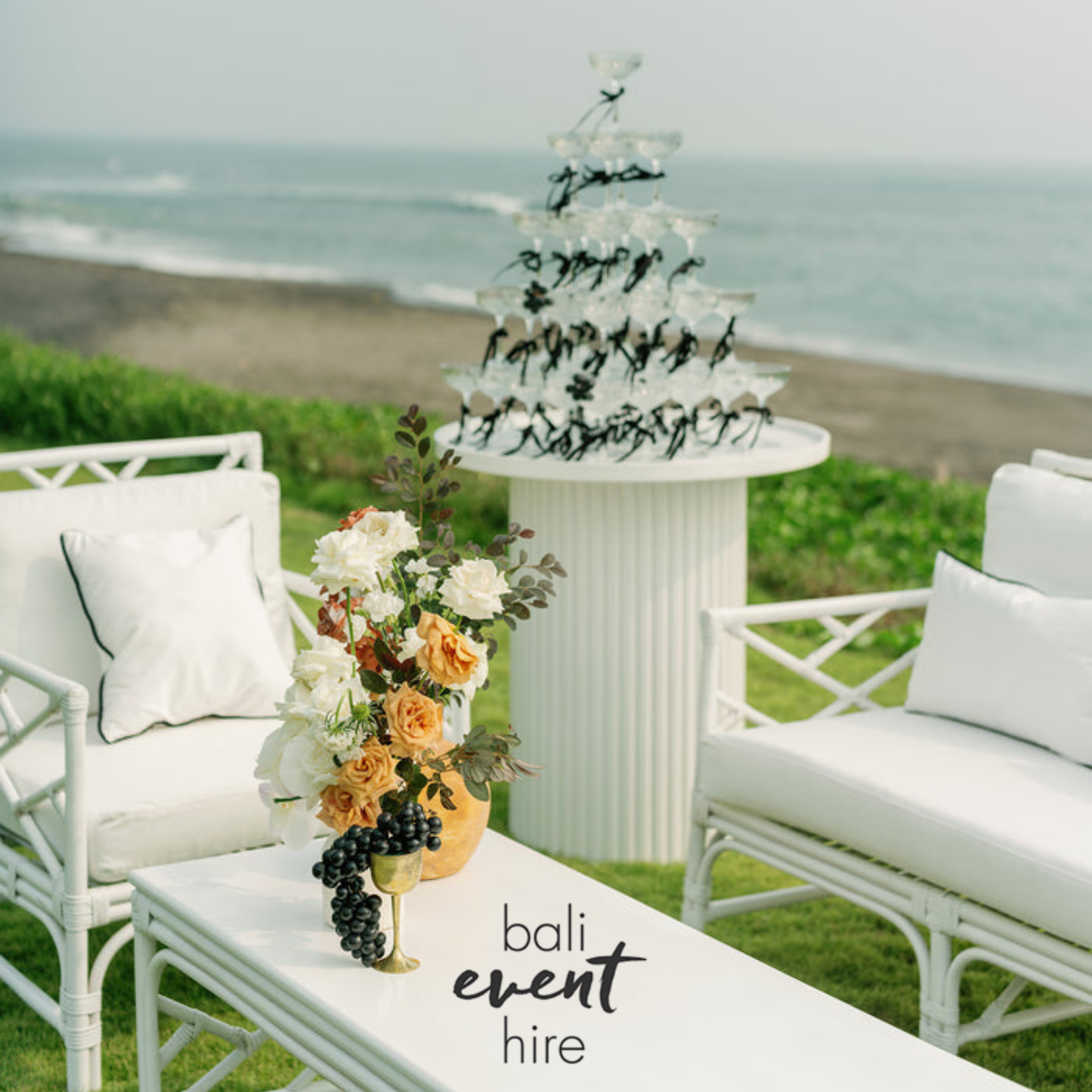 Champagne Tower White