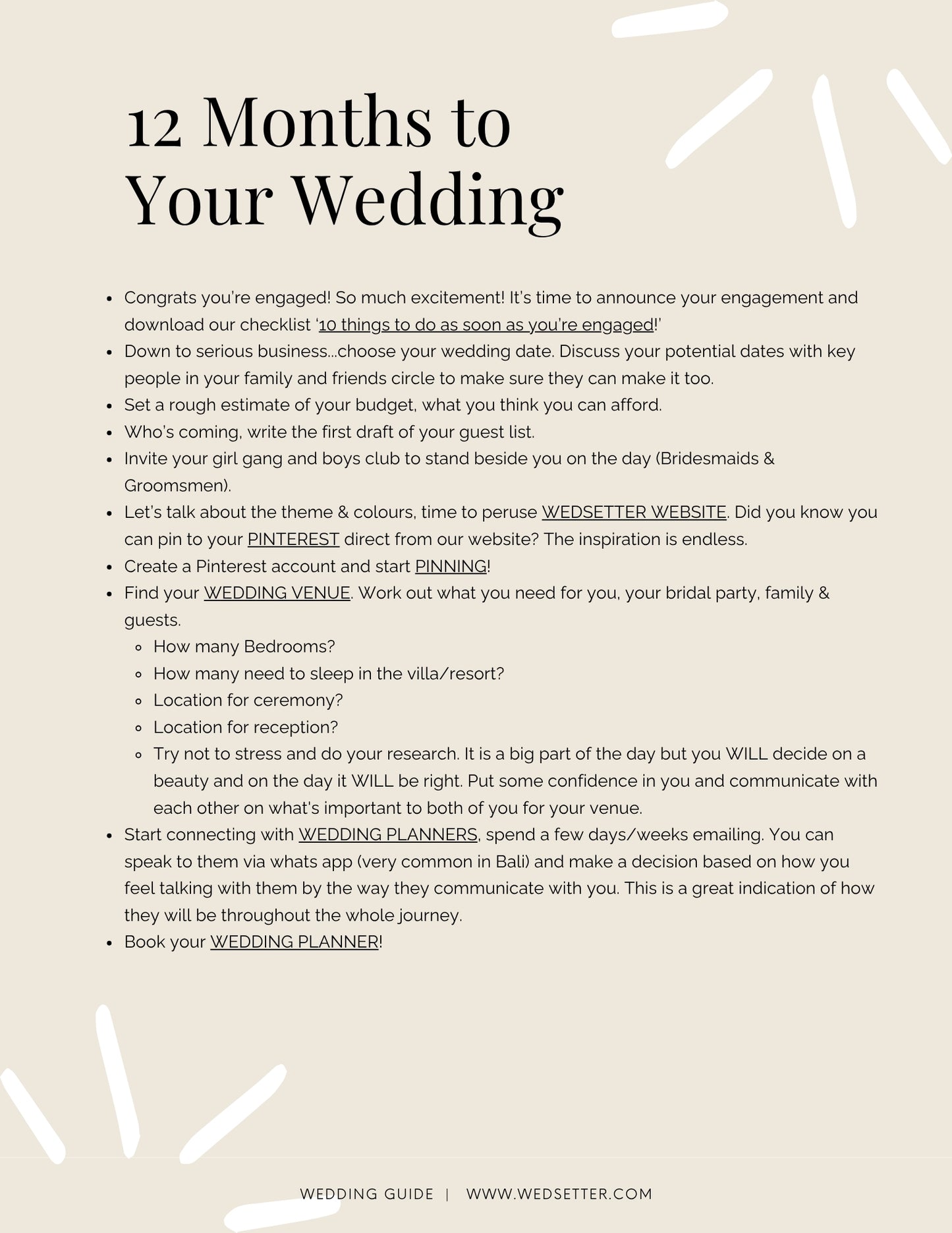 WedSetter Wedding Guide
