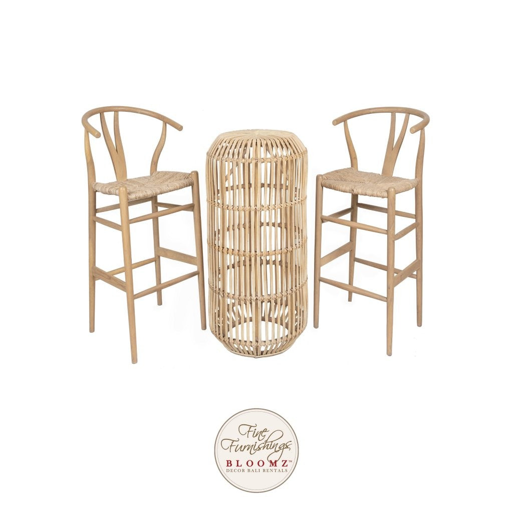 Zuni Natural Wishbone High Cocktail Set 1
