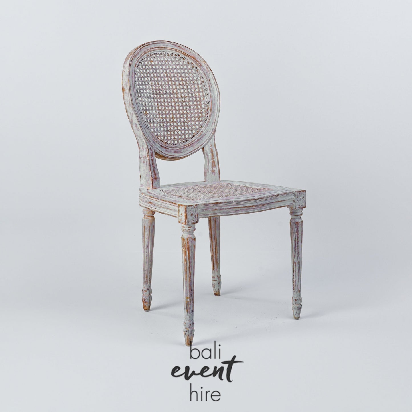 Chair Louis Whitewash
