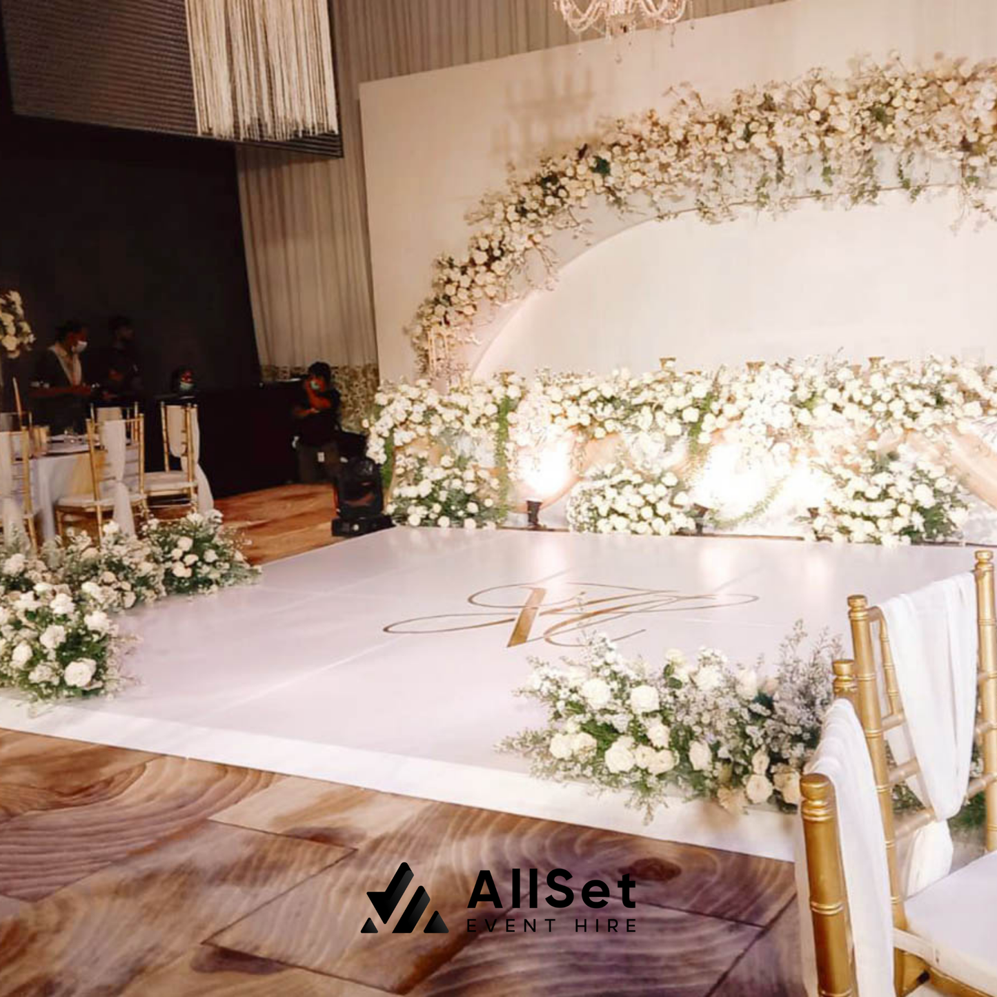 White Melamine Dance Floor