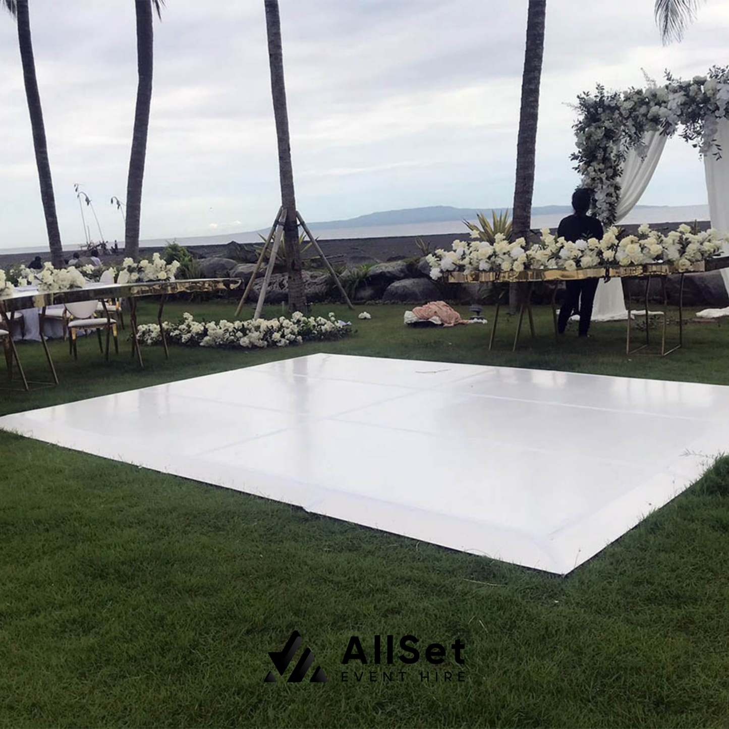 White Melamine Dance Floor