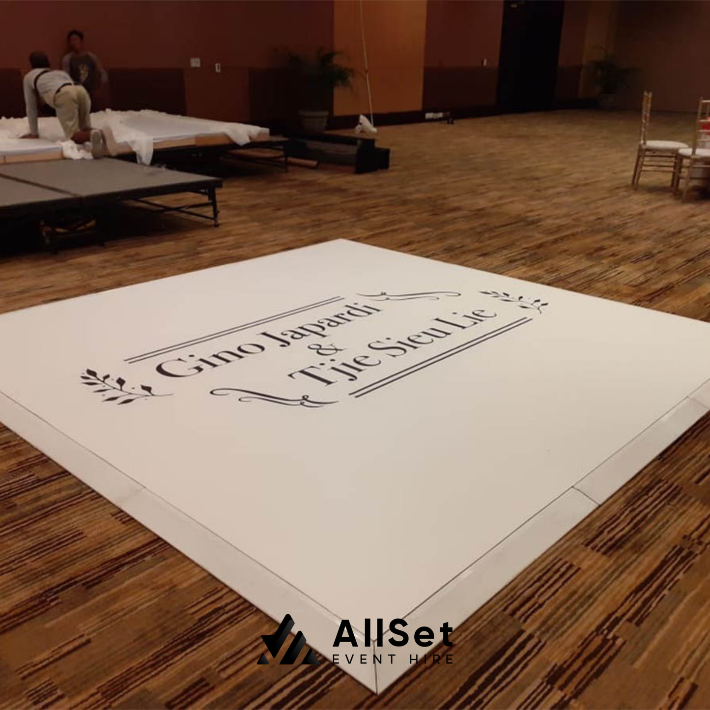 White Melamine Dance Floor
