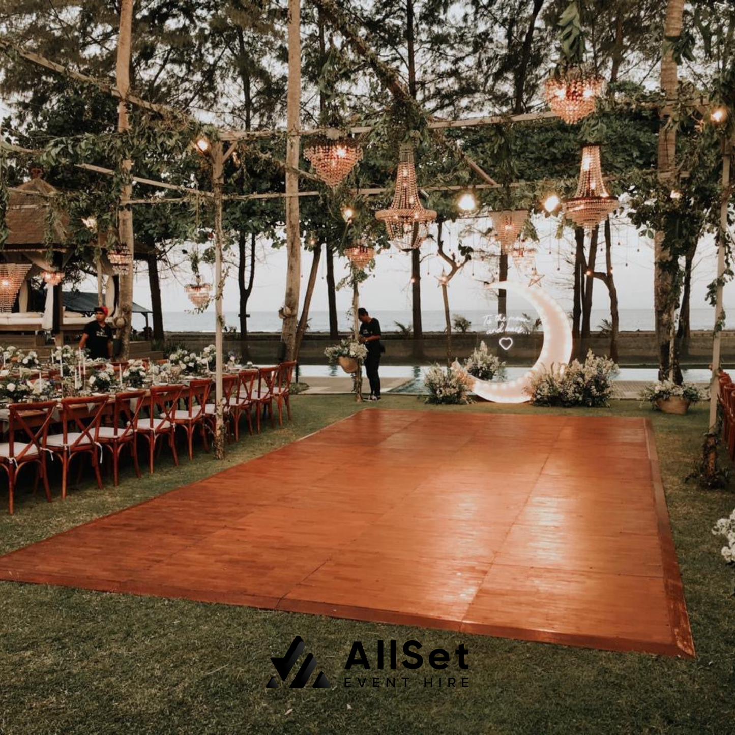 Wooden Parquet Dance Floor (1m x 1m modules)