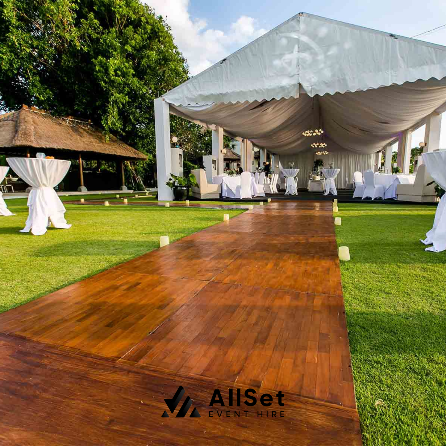 Wooden Parquet Dance Floor (1m x 1m modules)