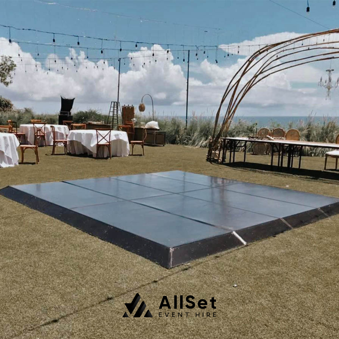 Black Melamine Dance Floor