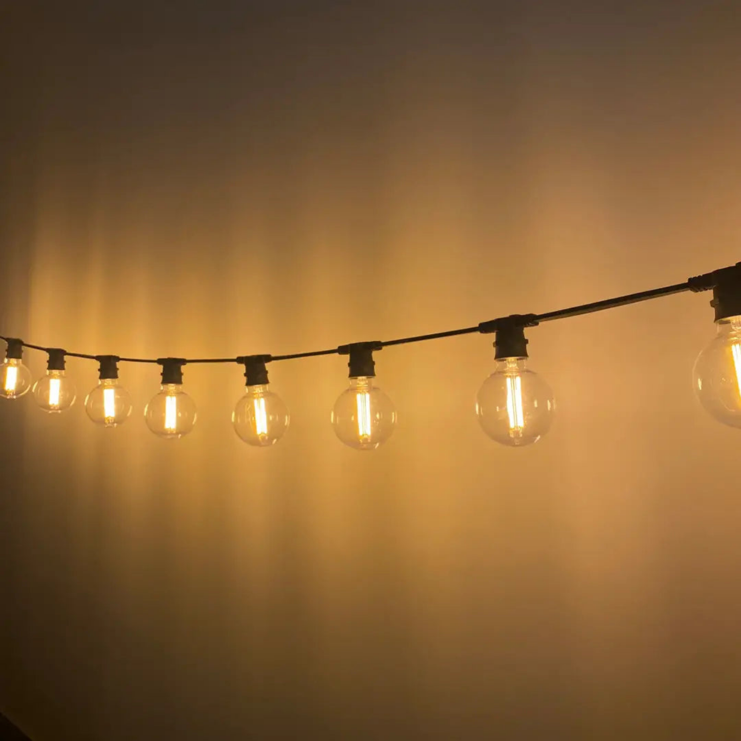 Strung Straight Bulb Lighting 15m x 15m