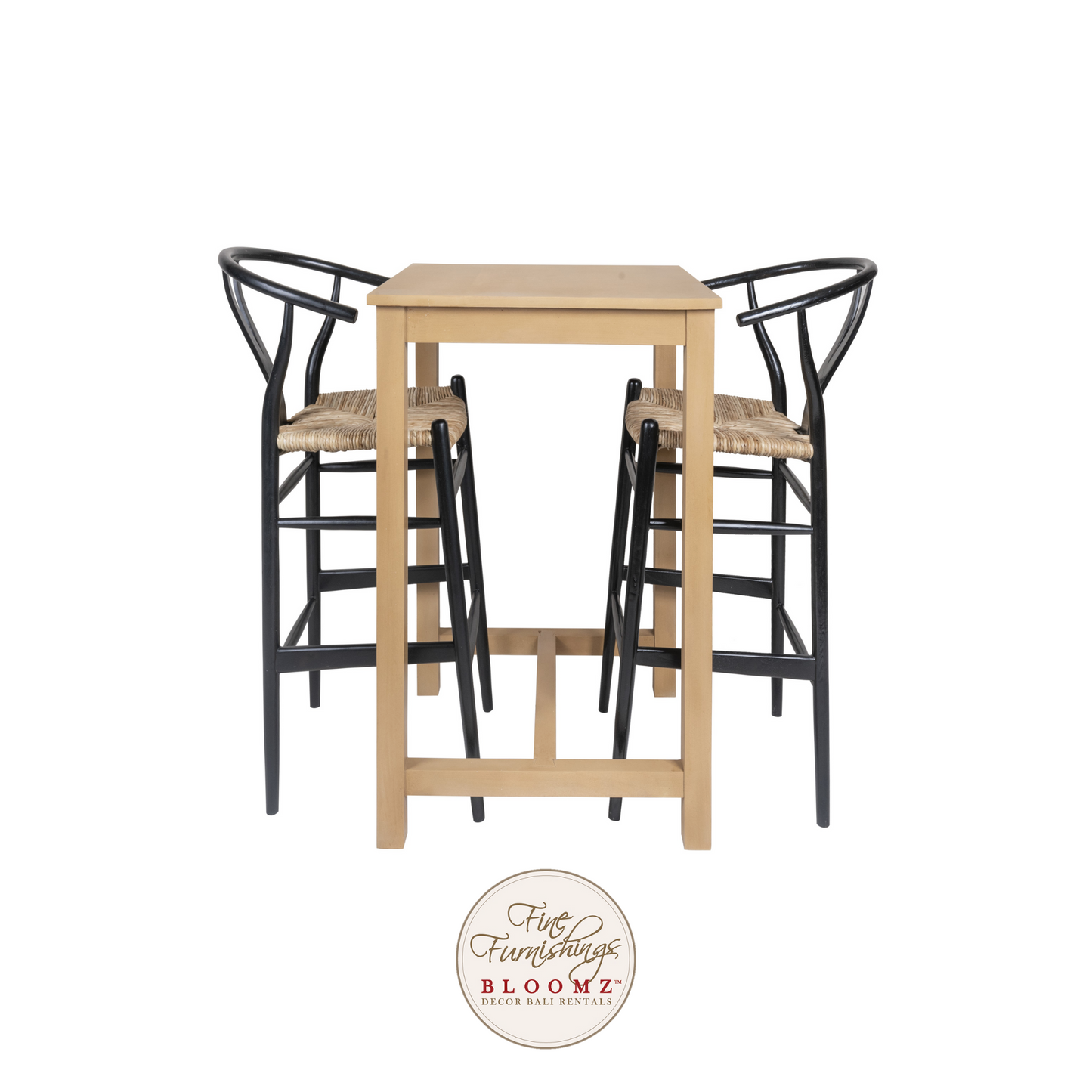 Pub Black Wishbone High Cocktail Set