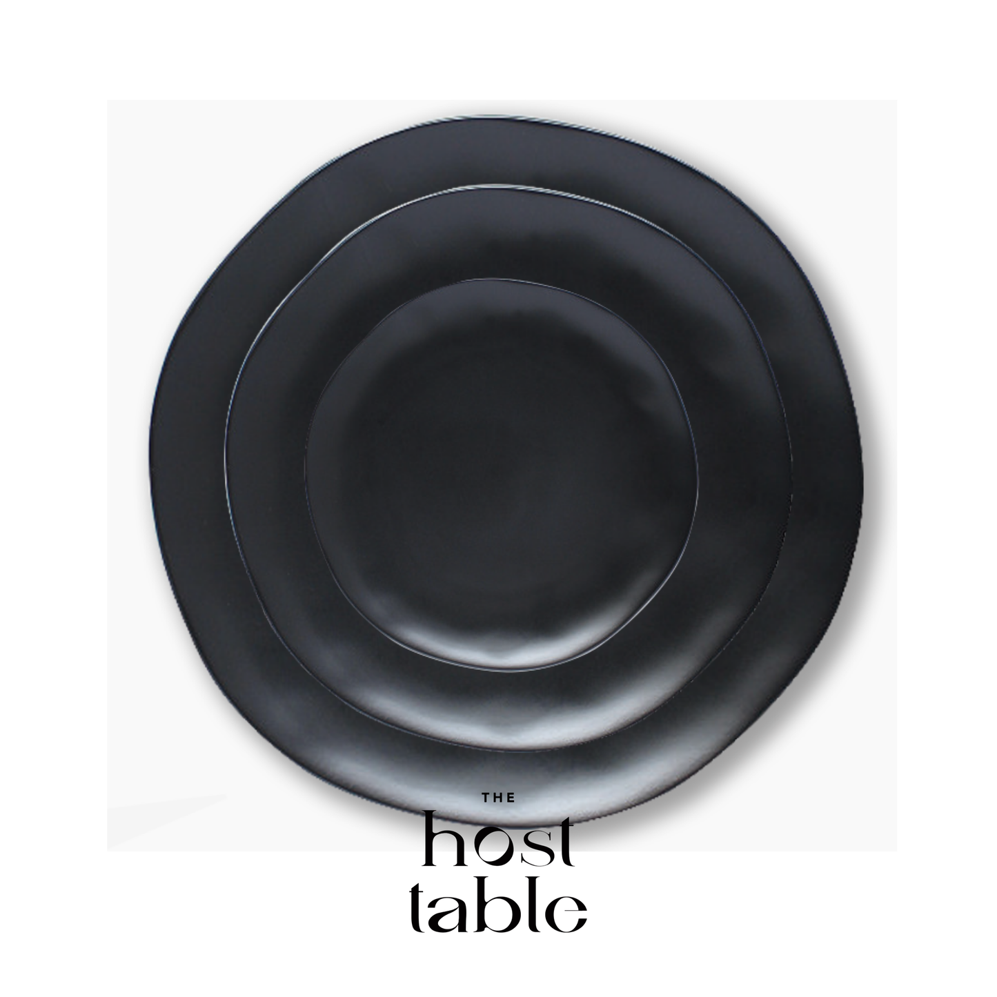 Midnight Black Plate Set
