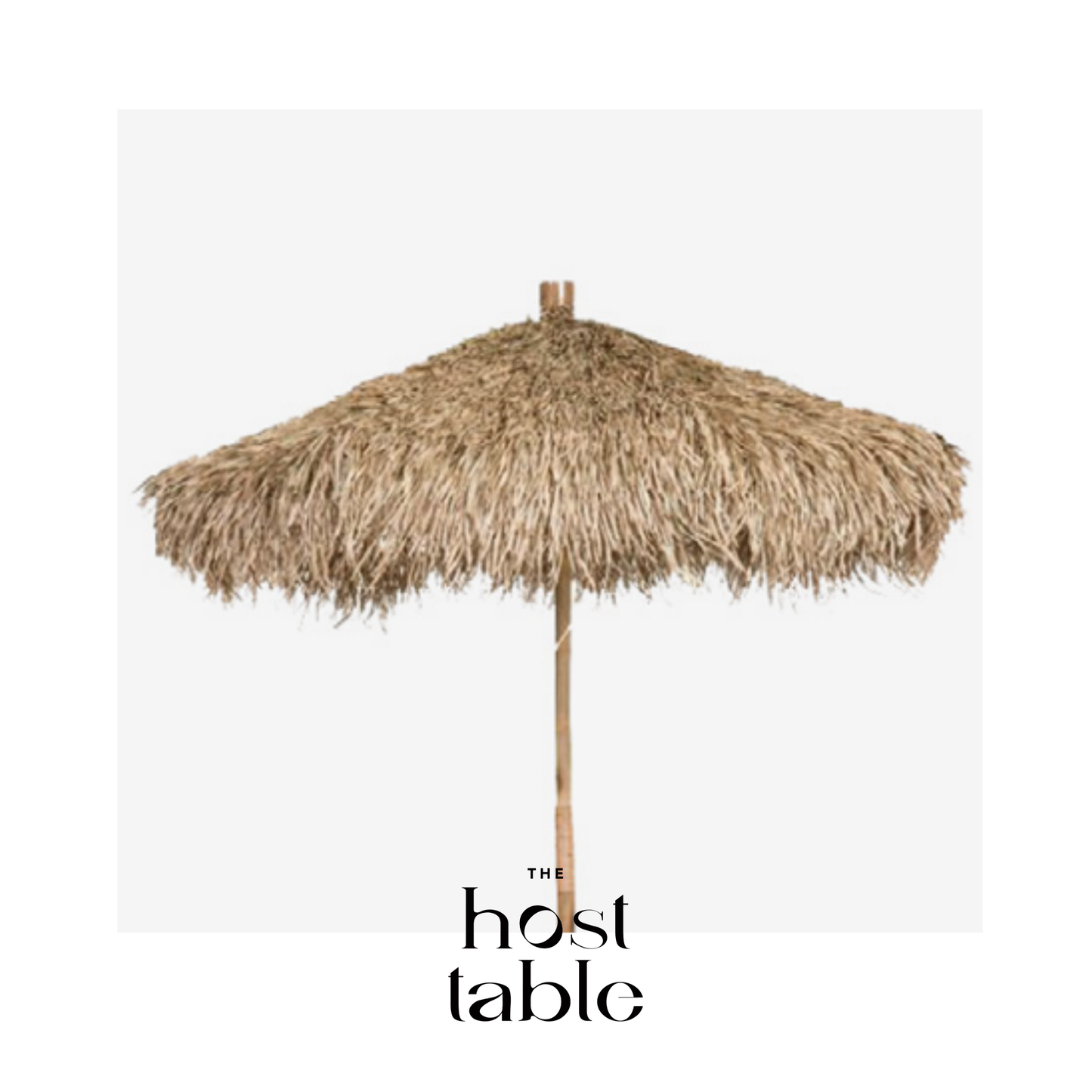 Maui Natural Straw Umbrella