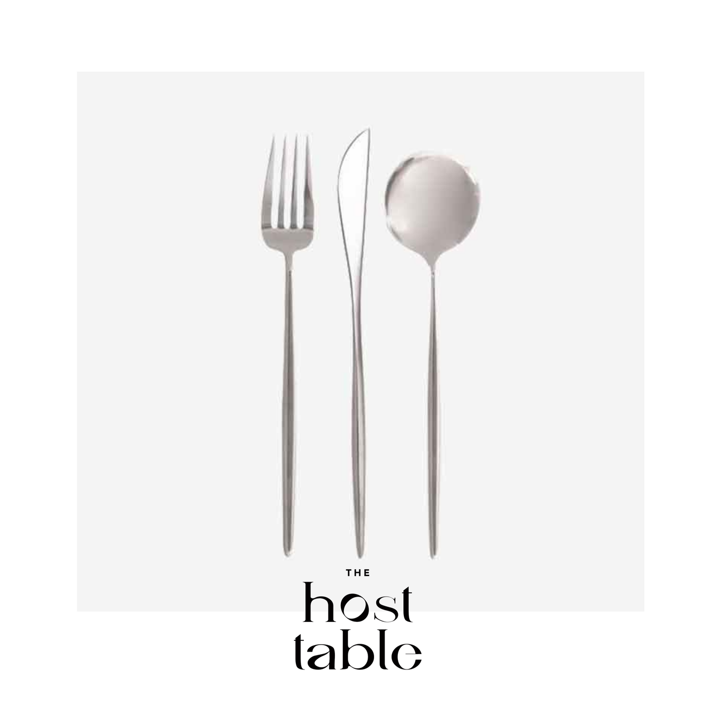 Artemisia Matte Silver 3 Piece Cutlery Set