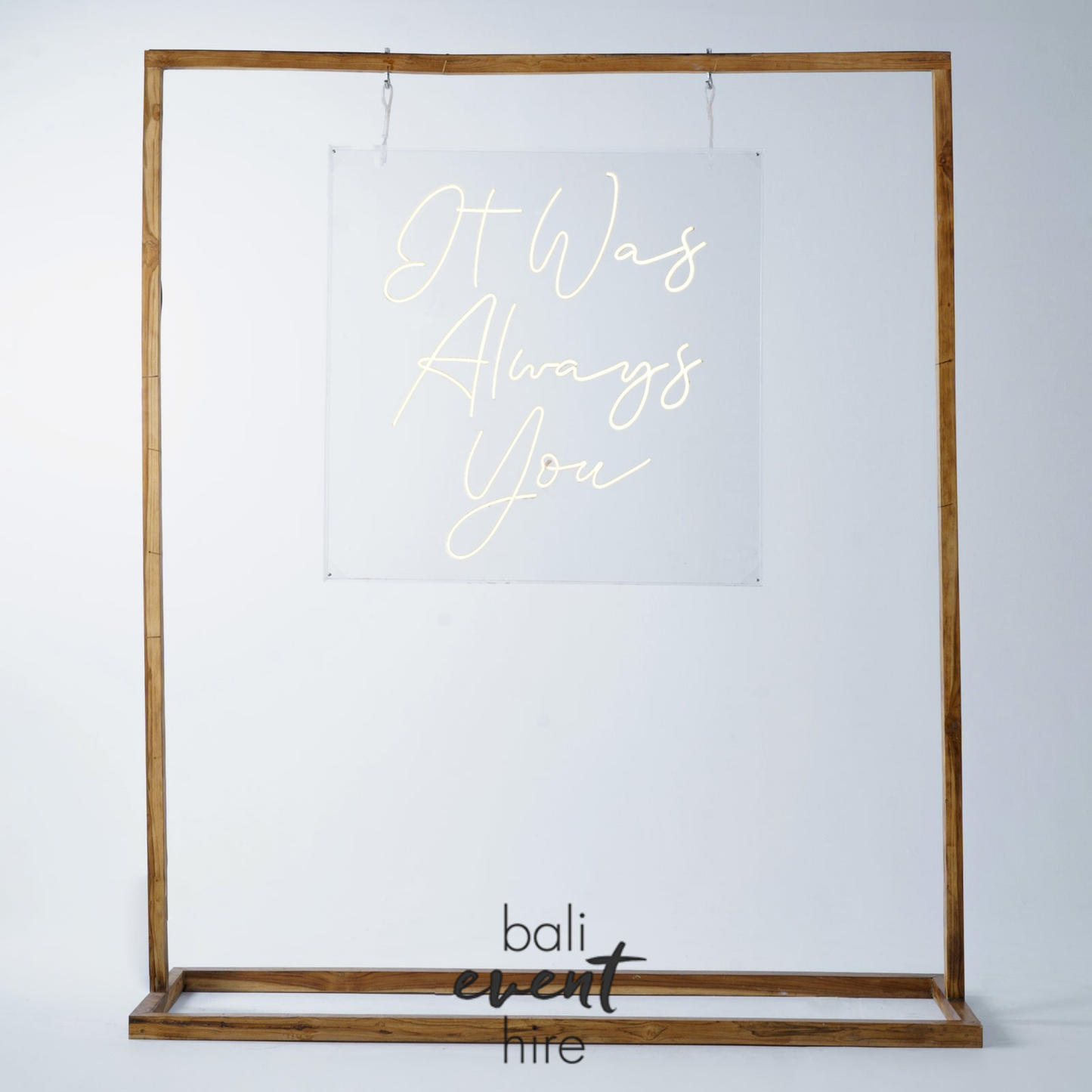 It Was Always You Teak Frame