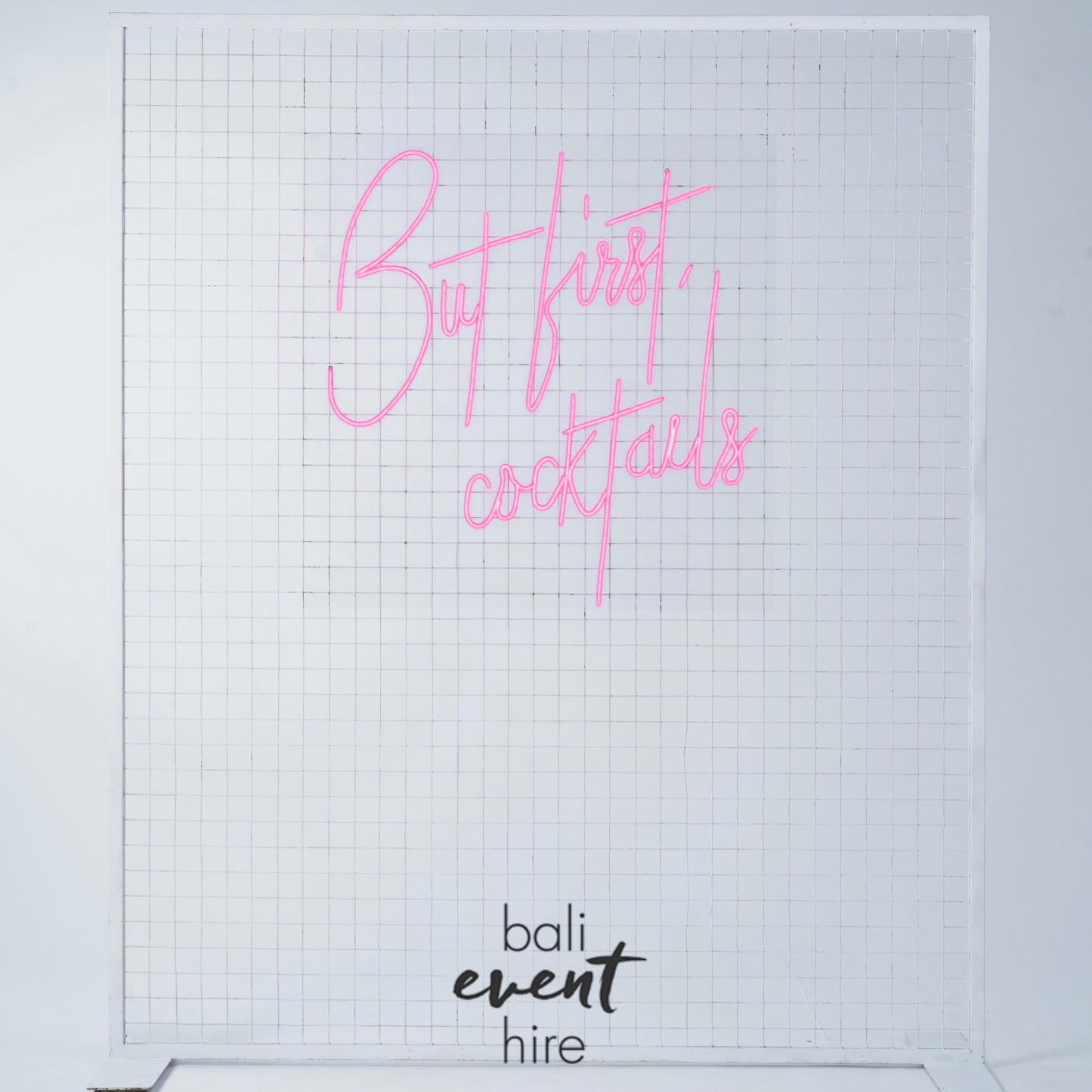 But First Cocktails Mesh Frame