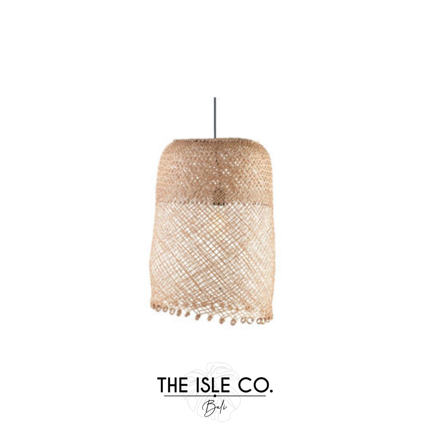 Wicker Basket Pendant Large