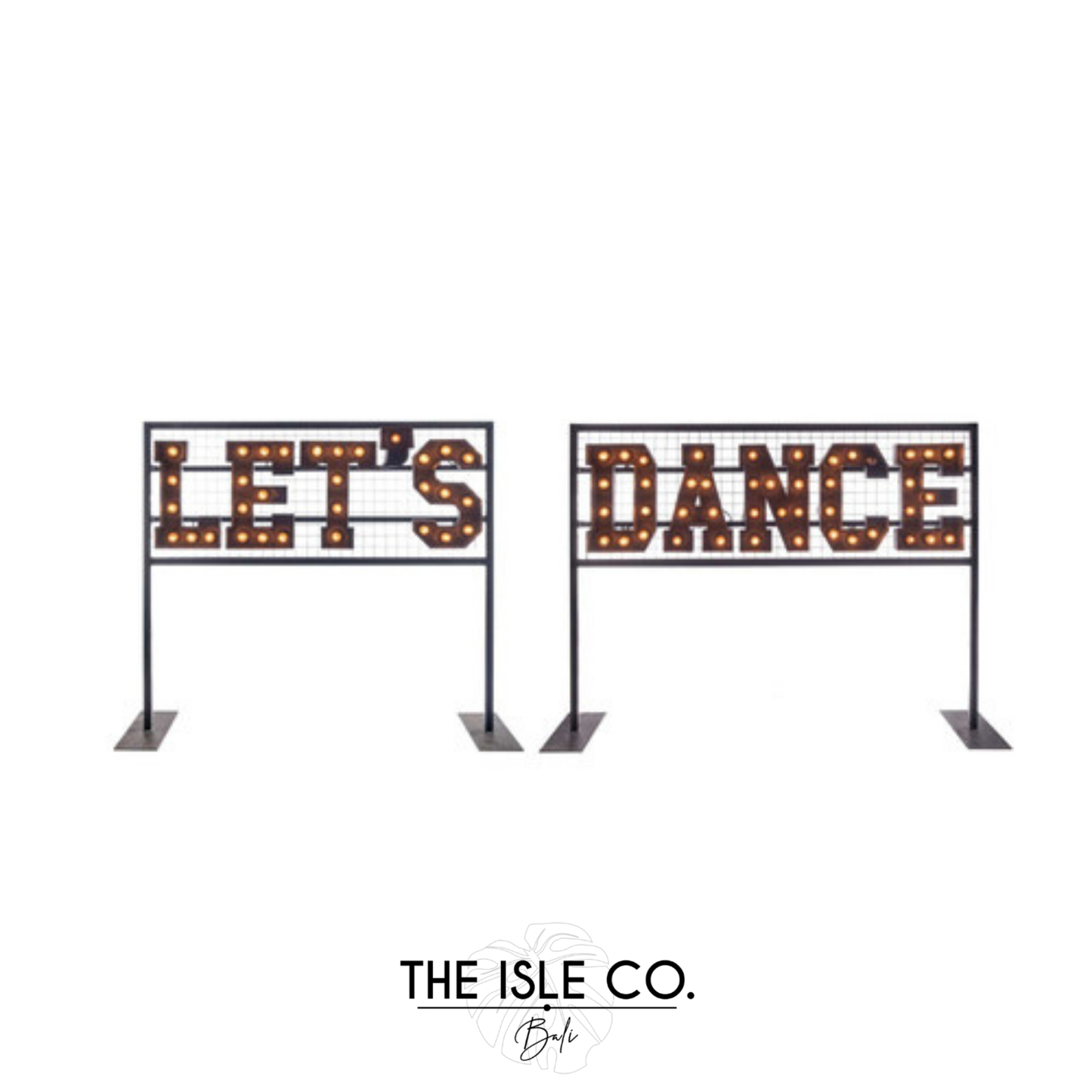 Geo Bulb Lighting Set on Frame (Let's Dance)