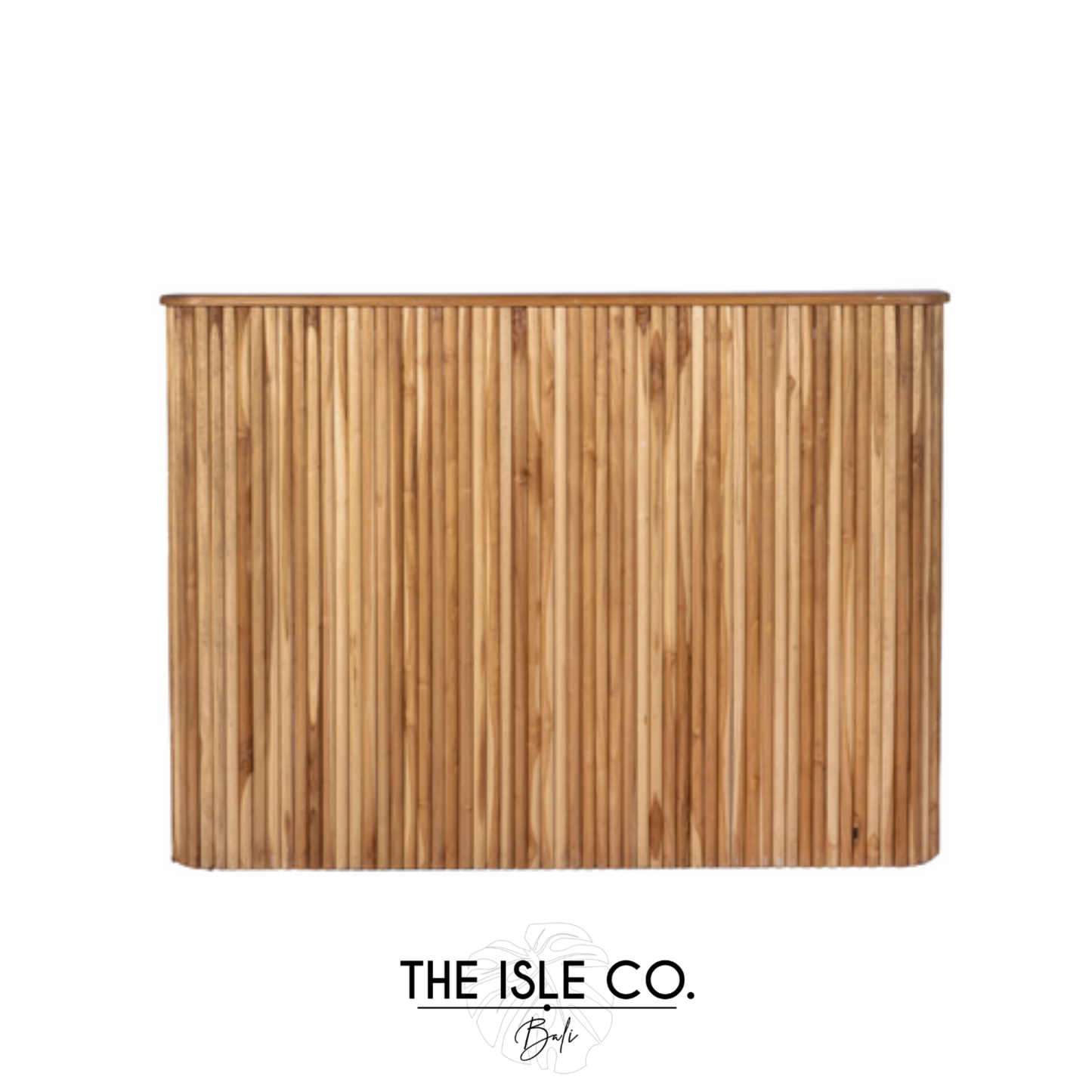 Fluted Natural DJ Booth