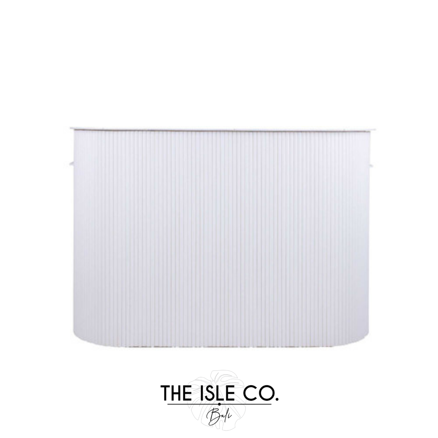 Fluted White DJ Booth