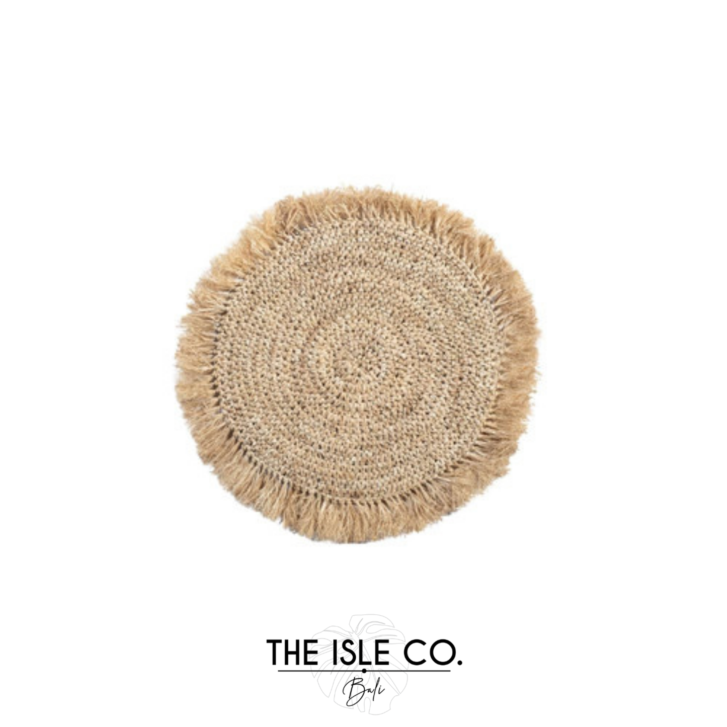 Bali Woven Raffia Plate Charger