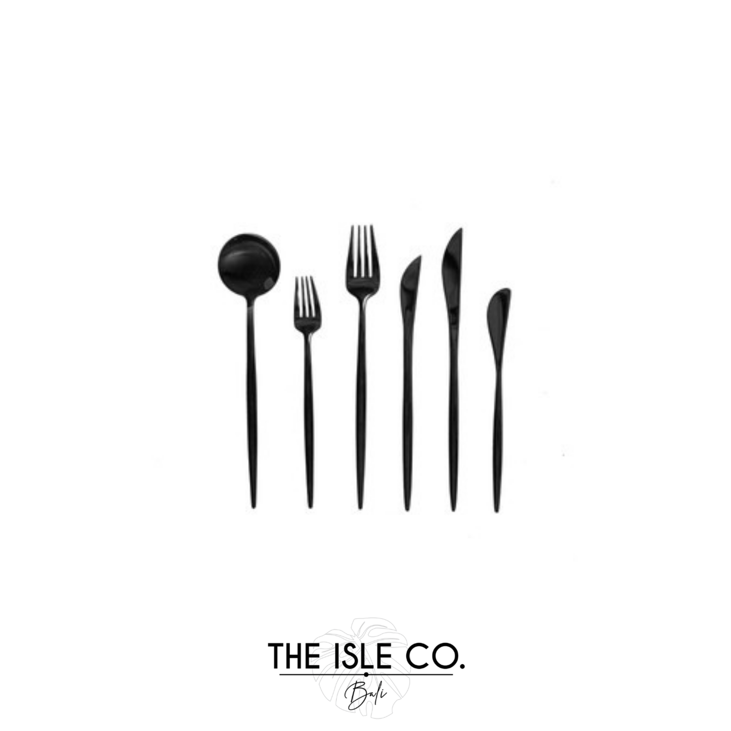 Lisboa Black 6 Piece Cutlery Set