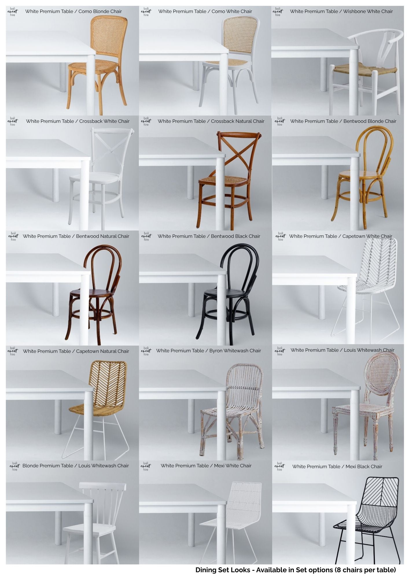 Dining Table White Premium