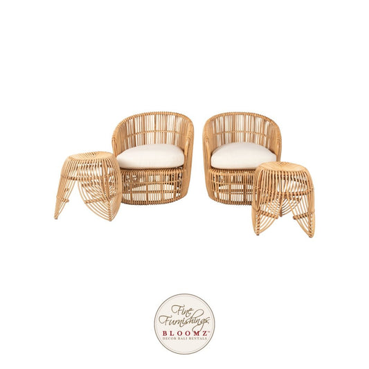 Zuni Club Lounge Set Natural