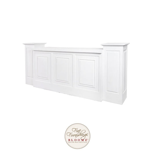 Classic White 2 Meter Bar WIth 2 Pillars