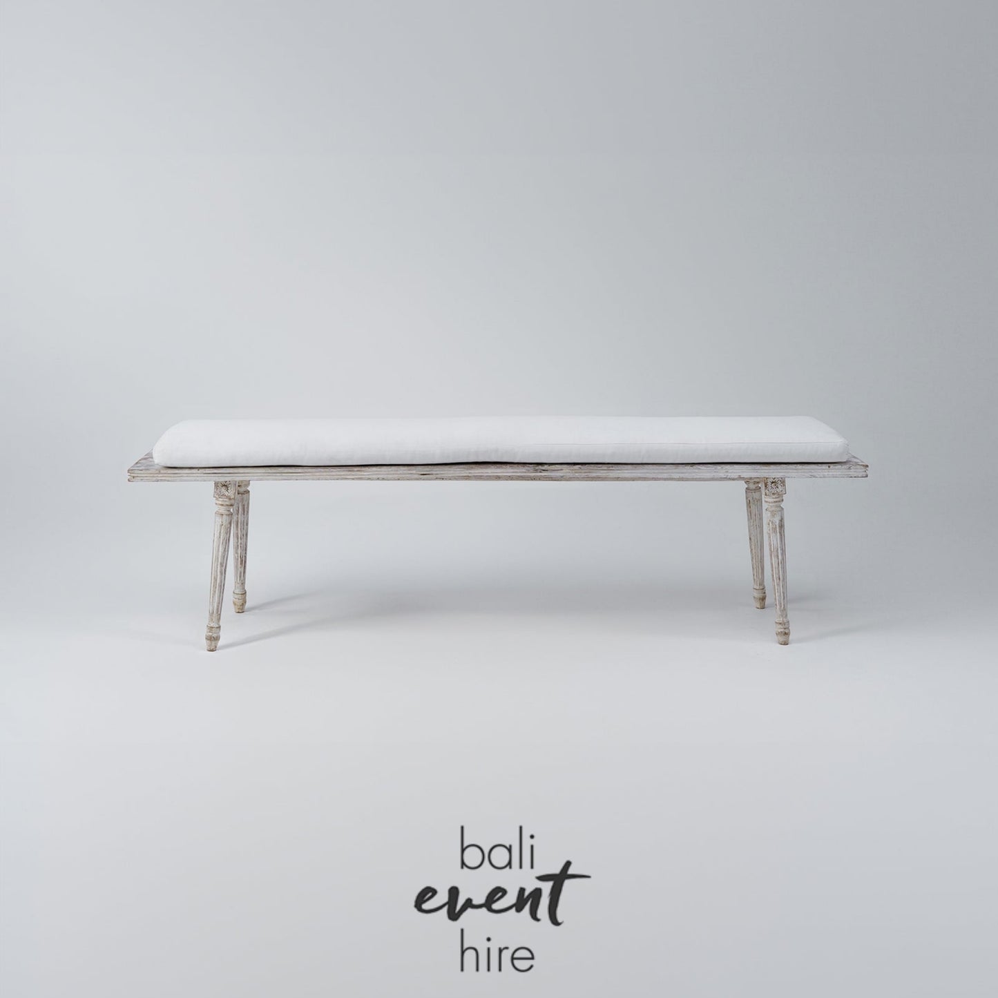 Louis Whitewash Bench