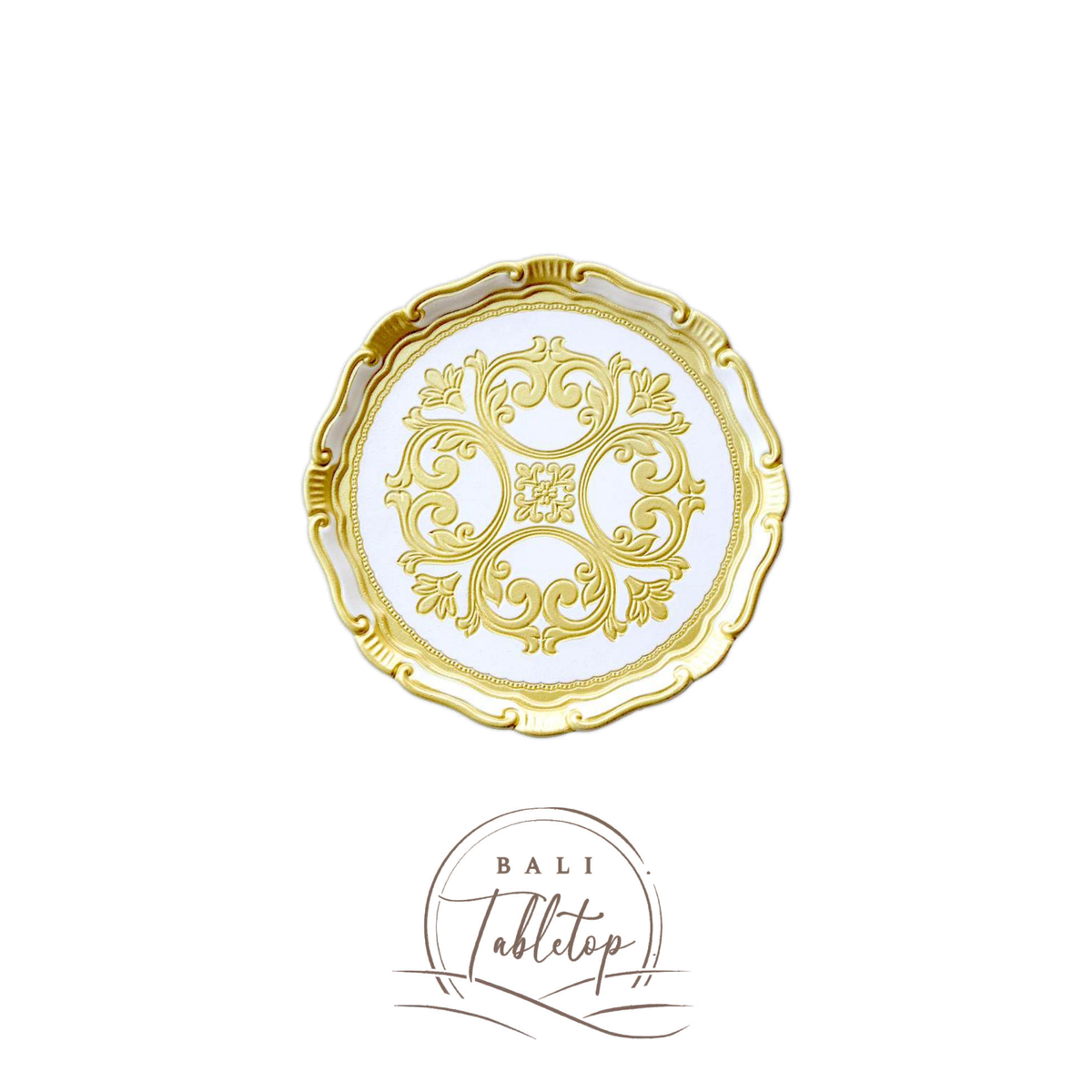 Florentine White Plate Charger