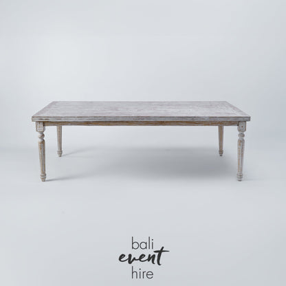 Dining Table Louis Whitewash