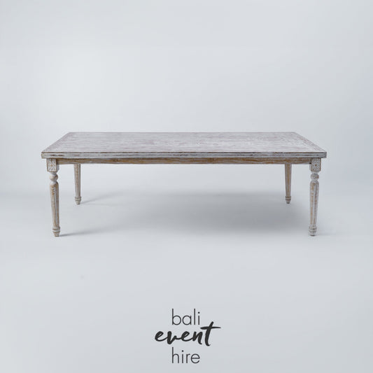 Dining Table Louis Whitewash