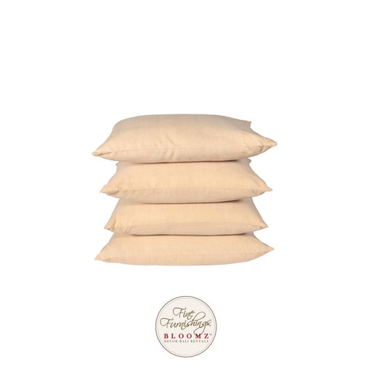 Melon Linen Pillow Set