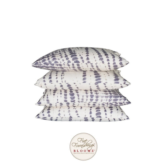 Tie Dyed Ash & Ecru Pillow Set