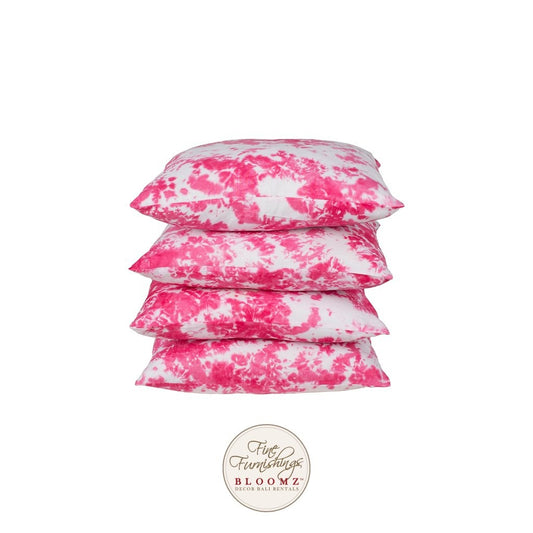 Tie Dyed Pink Pillow Set