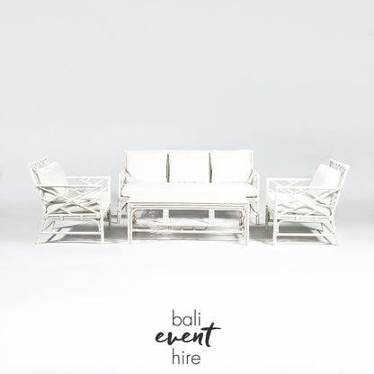 Milos Lounge Set White