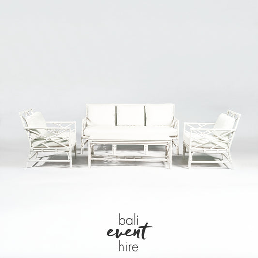 Milos Lounge Set White