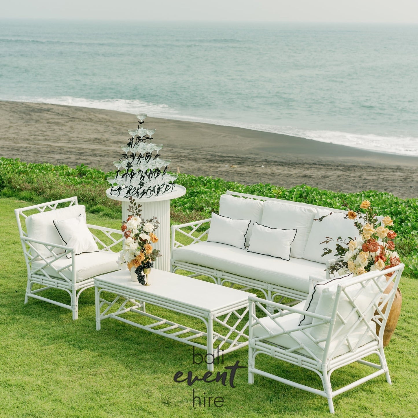 Milos Lounge Set White