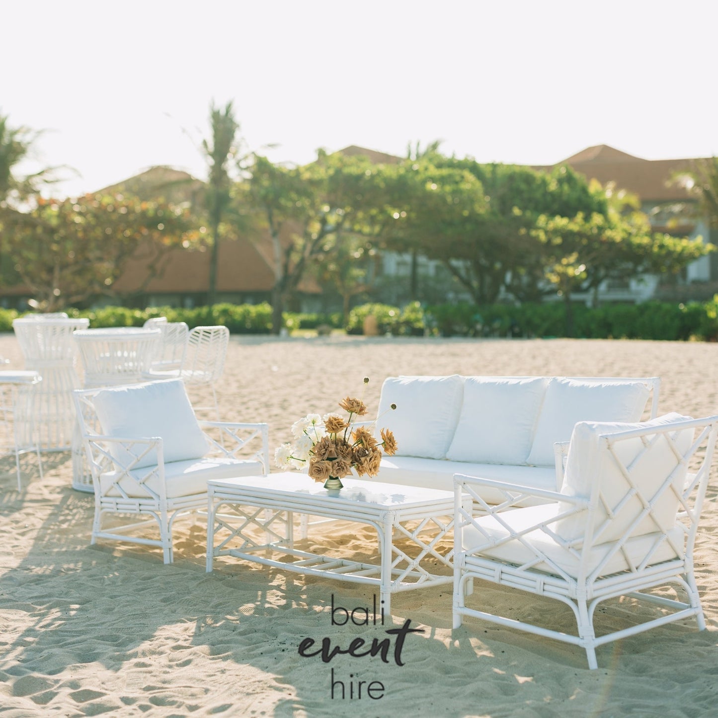 Milos Lounge Set White