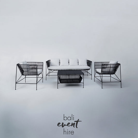 Capetown Lounge Set Black