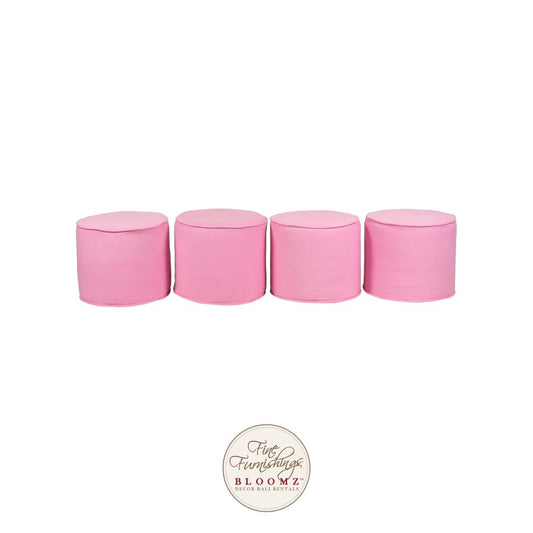 Pink Poufe Set