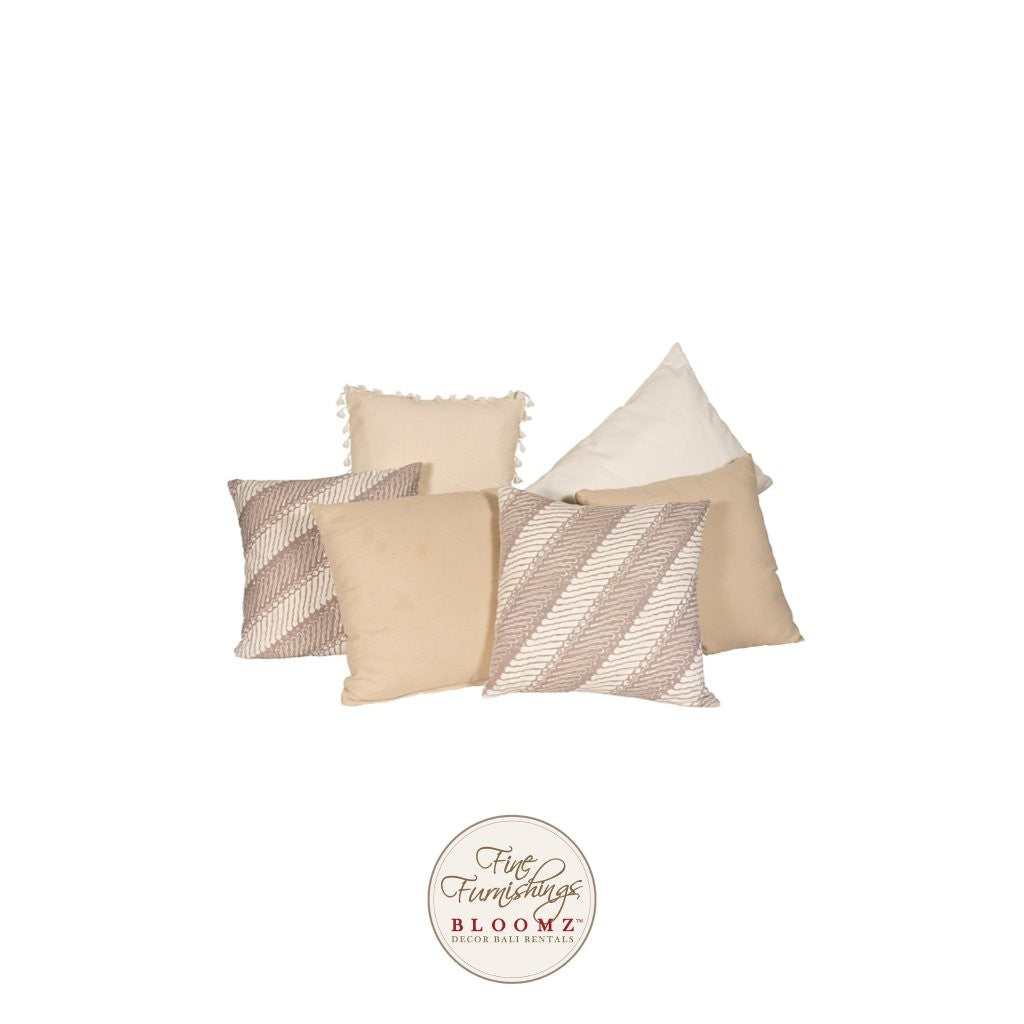 Muted Batik Floor Pillow Set