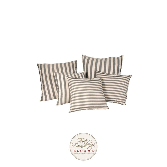 Bistro Grey Floor Pillow Set