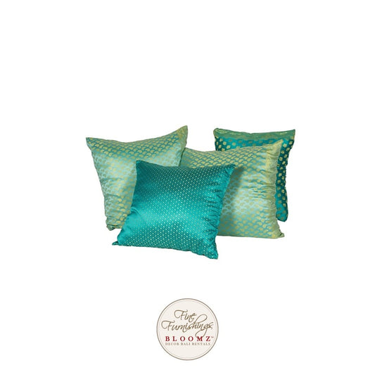 Turquoise Raj Floor Pillow Set