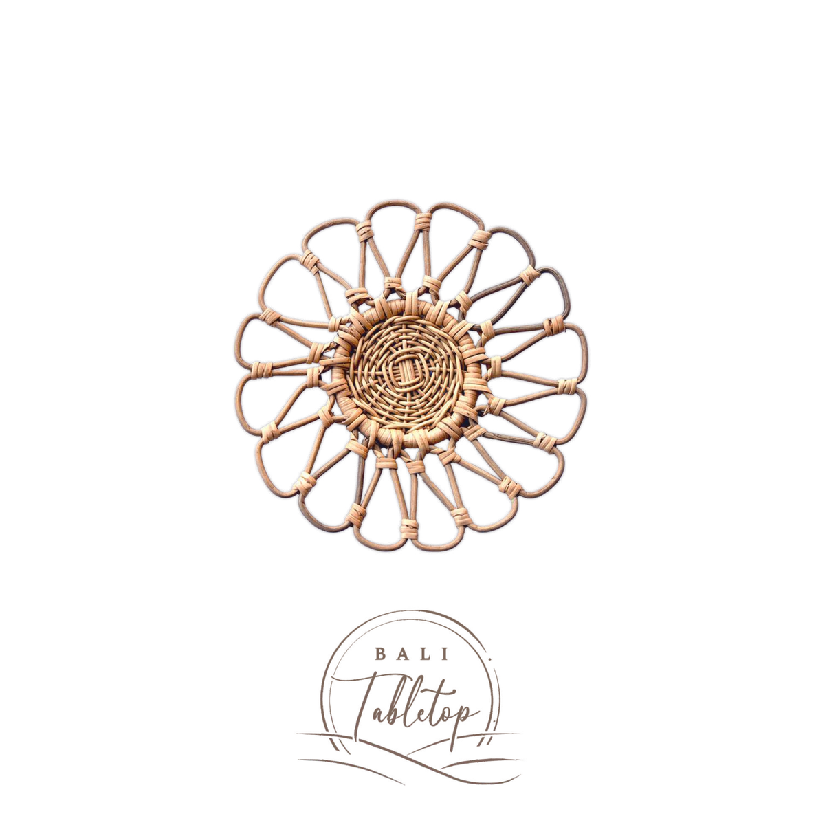 Rattan Petal Plate Charger