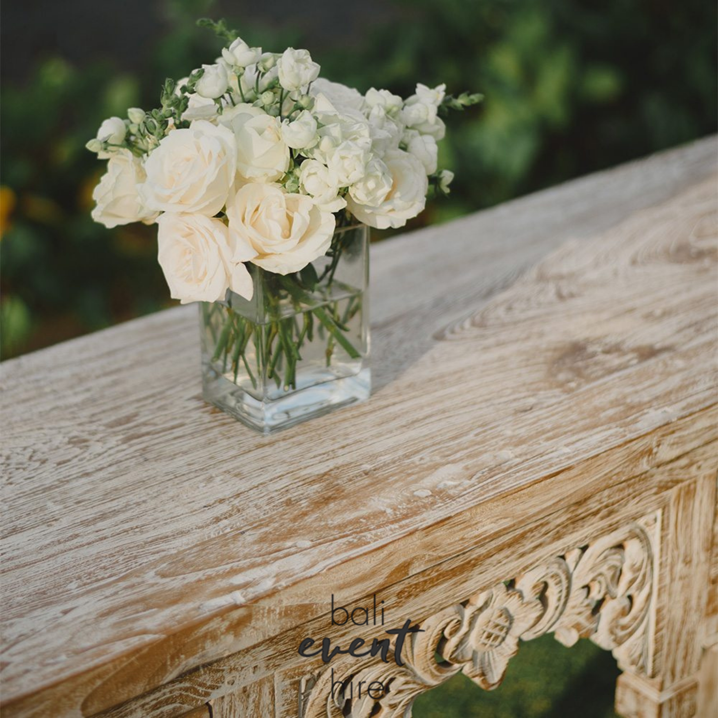 Javanese Signing Table Whitewash