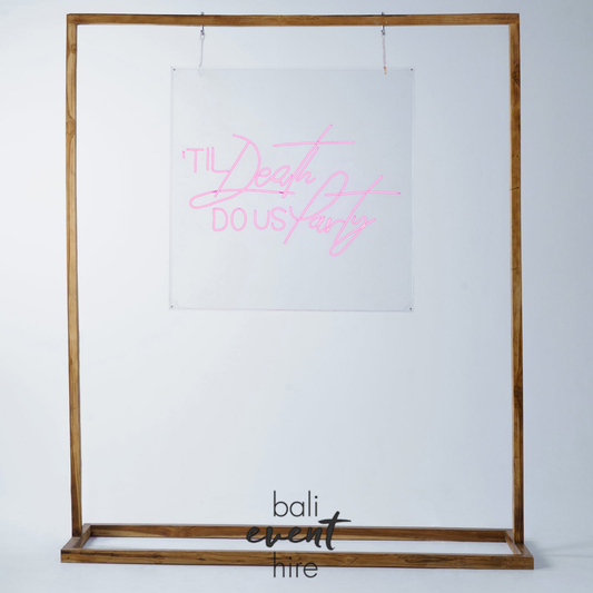 Til Death Do Us Party Teak Frame