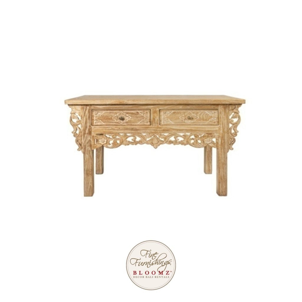 Java Large White Wash Signing Table