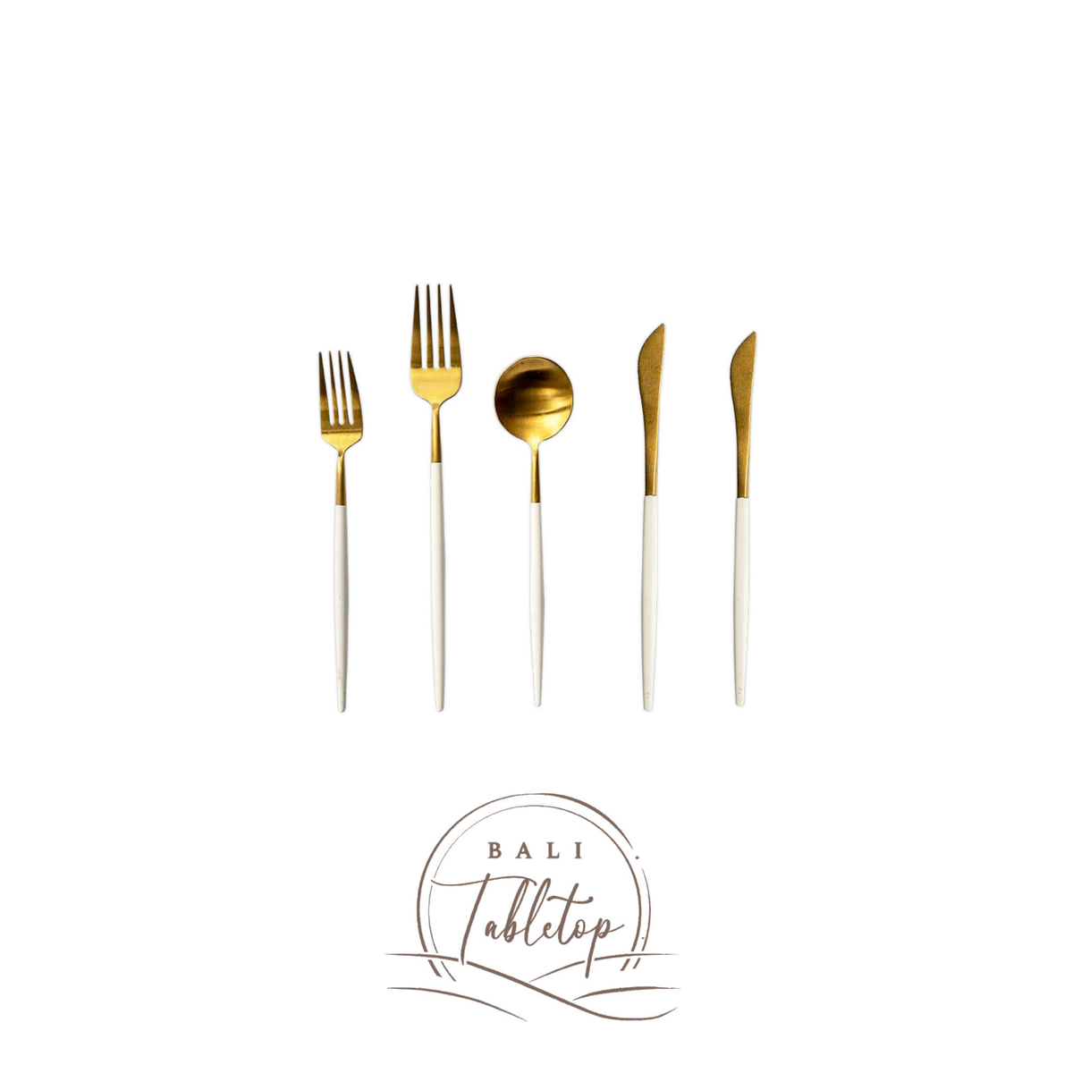 Goa White Cutlery Set