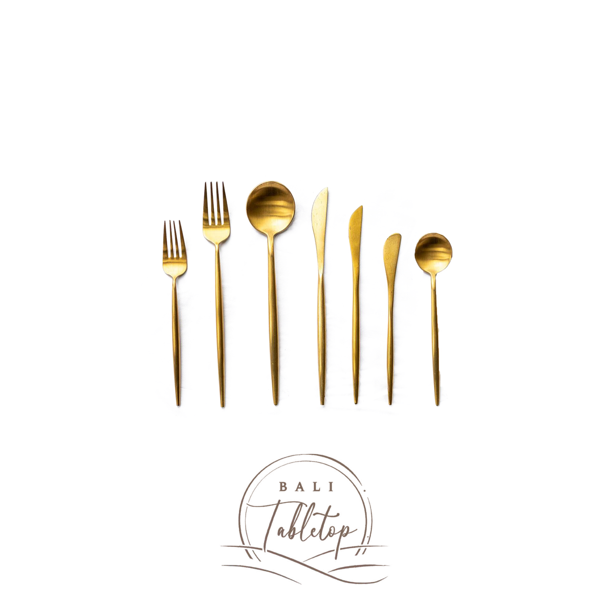 Goa Gold Matte Cutlery Set
