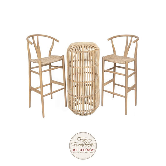 Zuni Natural Wishbone High Cocktail Set 1